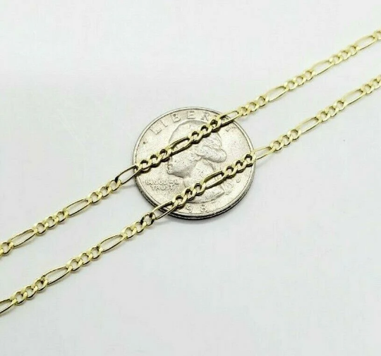 10k Yellow Gold Figaro Necklace Chain 10K Necklaces: 16''