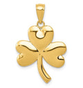 14k Yellow Gold Clover Pendant
