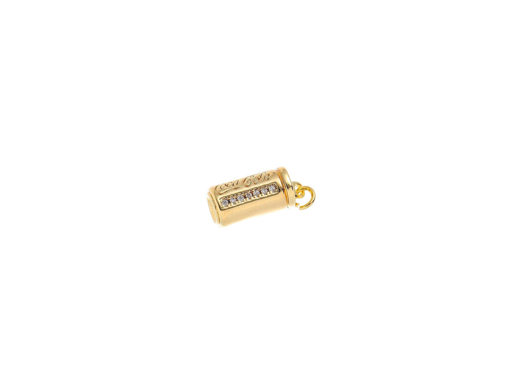 14K Gold Coca-Cola Can Pendant with Diamond Accents