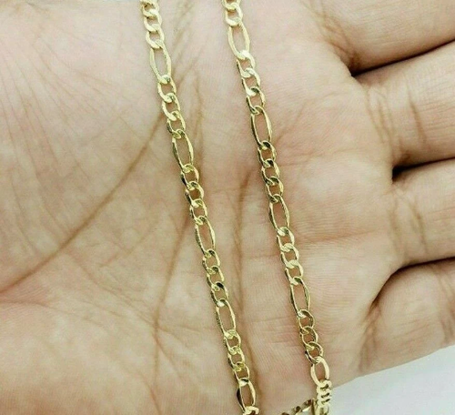 10k Yellow Gold Figaro Necklace Chain 10K Necklaces: 16''